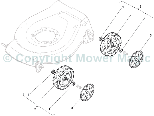 Mountfield S461HP, Wheel and Hub Cap