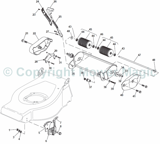 Roller Assembly - Mountfield S461R HP (2010 - 2011) 294486043/M10