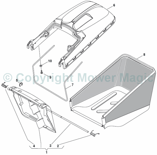 Grass-Catcher - Mountfield S461R HP (2010 - 2011) 294486043/M10