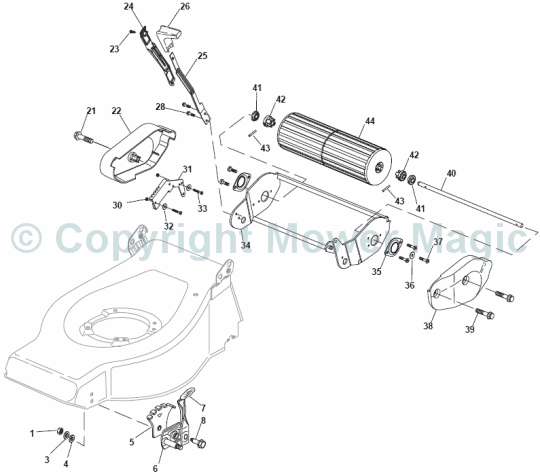 Roller Assembly - Mountfield S461R PD (2010 - 2011) 294489043/M10