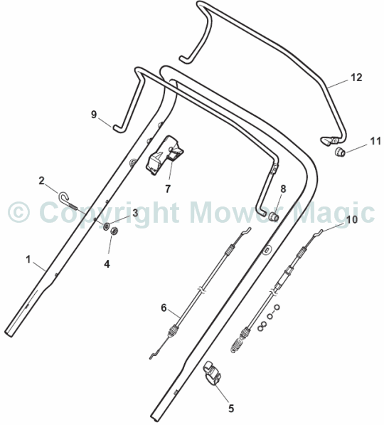 Handle Upper Part - Mountfield S464PD (2010 - 2011) 299483043/M10