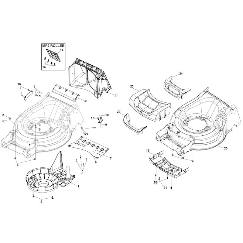 Mountfield S501RPD 294519043/M16 Chassis Spares