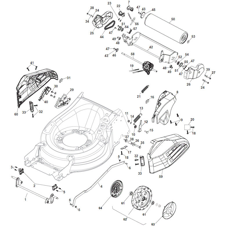 Mountfield S501RPD 294519043/M16 Roller Spares