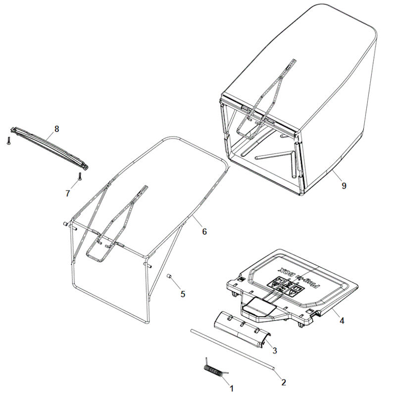 Mountfield S501RPD 294519043/M16 Grasscatcher Spares