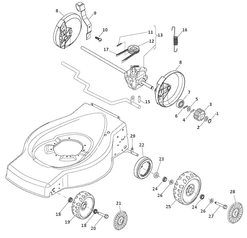 SP183 WHEELS SUSPENSION