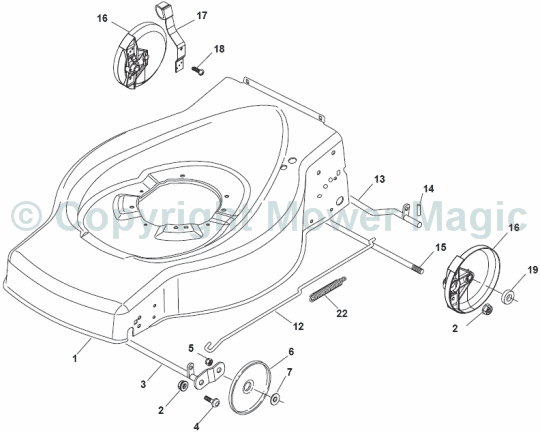 Deck and Height Adjusting - Mountfield SP184 V35 (2010 - 2011) 299274643/SF