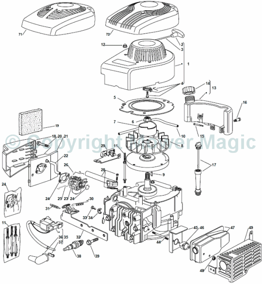 Engine - Mountfield SP184 V35 (2010 - 2011) 299274643/SF