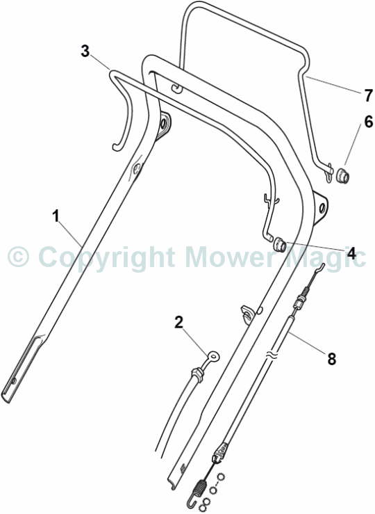 Handle Upper Part - Mountfield SP184 V35 (2010 - 2011) 299274643/SF