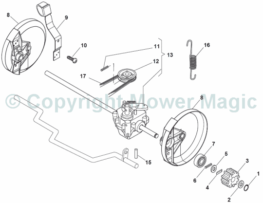 Rear Drive - Mountfield SP184 V35 (2010 - 2011) 299274643/SF