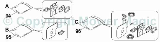 Engine - RS100 parts - Mountfield SP414 RS100 OHV (2011) 297412043/BQ Engine - RS100 parts - Mountfield SP414 RS100 OHV (2011) 297412043/BQ