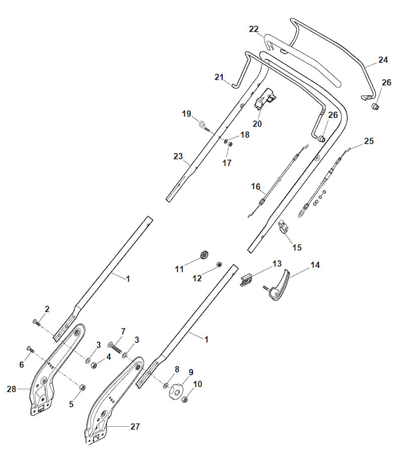 SP425R HANDLES