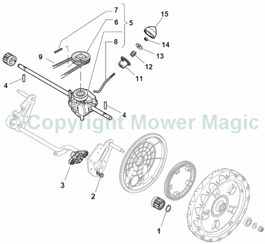 Rear Drive - Mountfield SP465 (2011) 299482338/M10