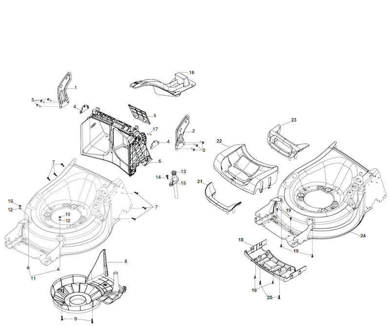 Mountfield SP485HW-V 294503038/M16 Chassis Spares