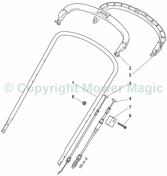 Mountfield SP505 , Handle Upper Part