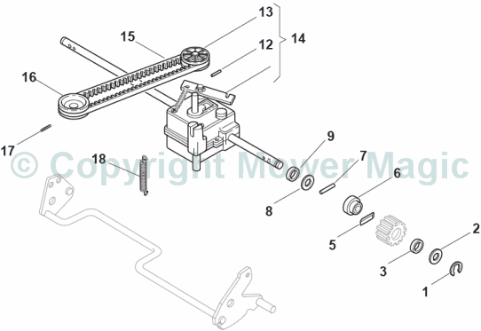 Mountfield SP505 , Rear Drive