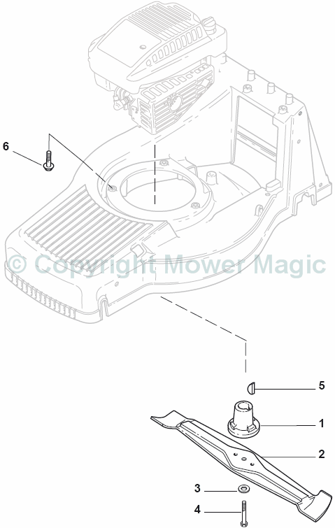 Mountfield SP505 , Blade