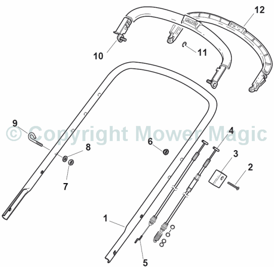 Handle Upper Part - Mountfield SP535HW (2011) 299536838/BQ