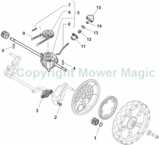 Rear Drive - Mountfield SP535HW (2011) 299536838/BQ