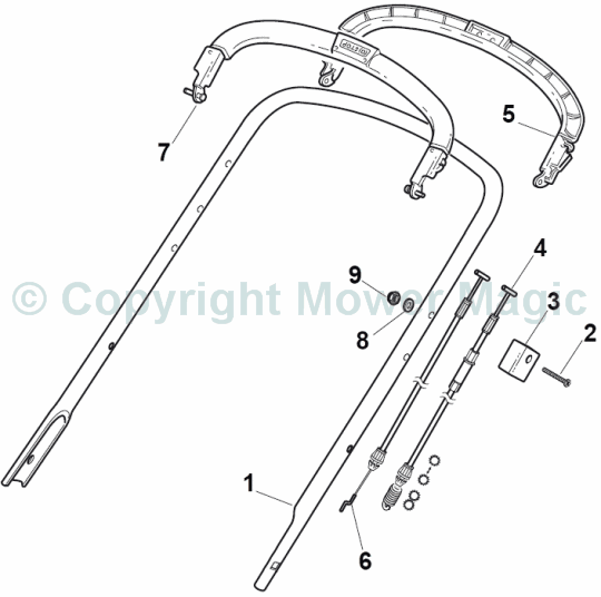 Handle Upper Part - Mountfield SP536ES (2009 - 2011) 299325448/BQ