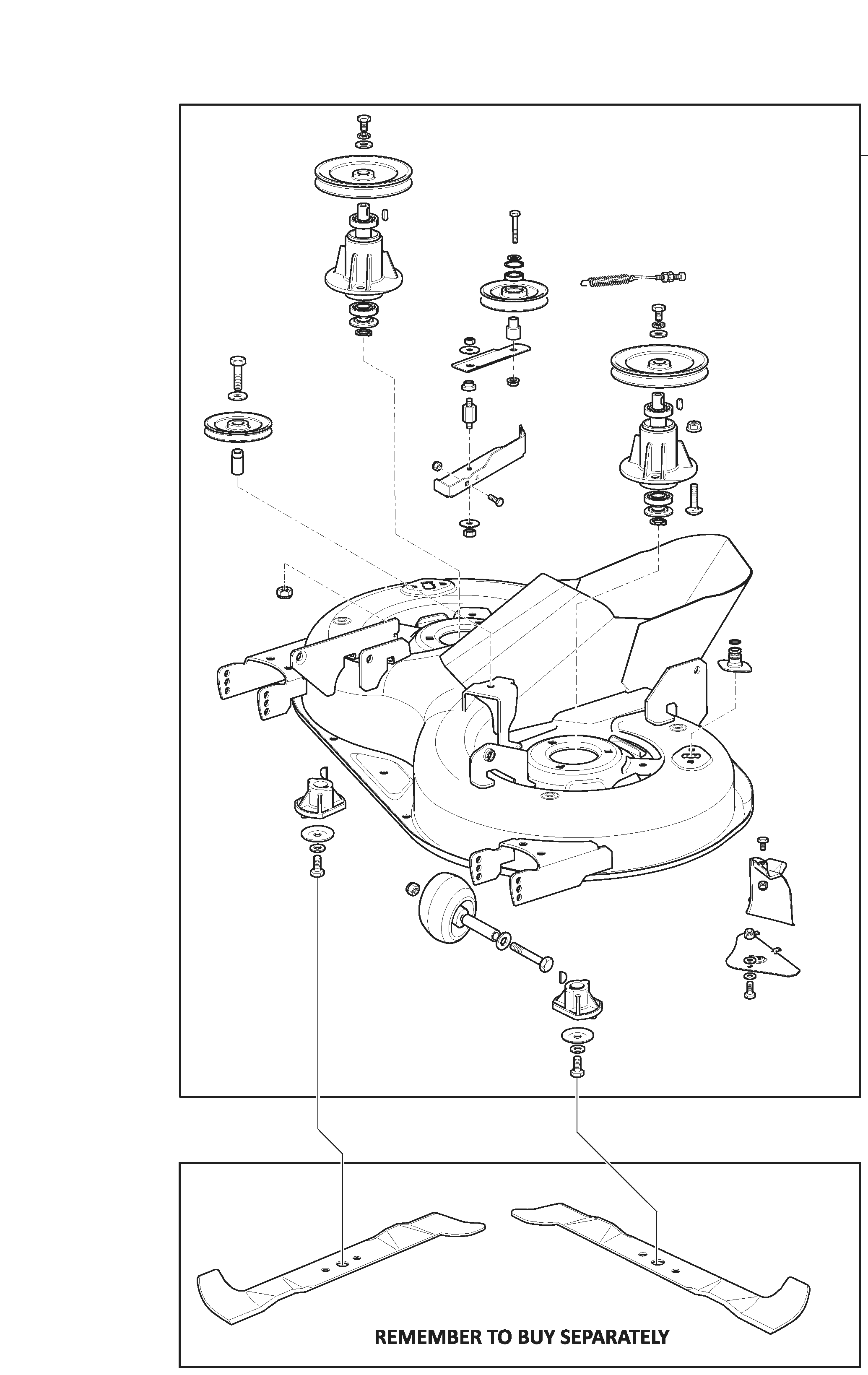 Estate 384 - Cutting Deck Assy - MP84