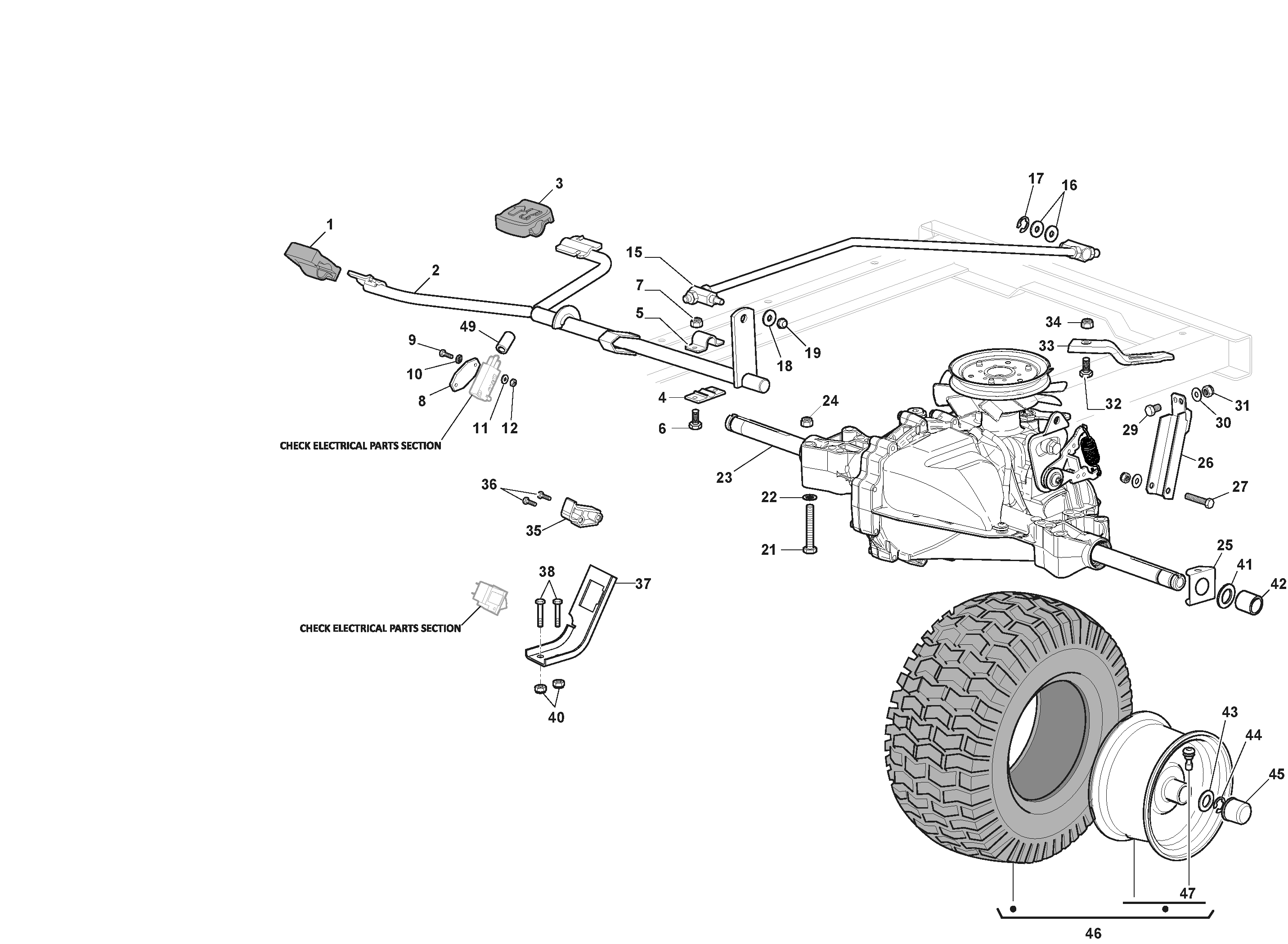 Estate 384 - Hydrostatic Transmission - Loncin