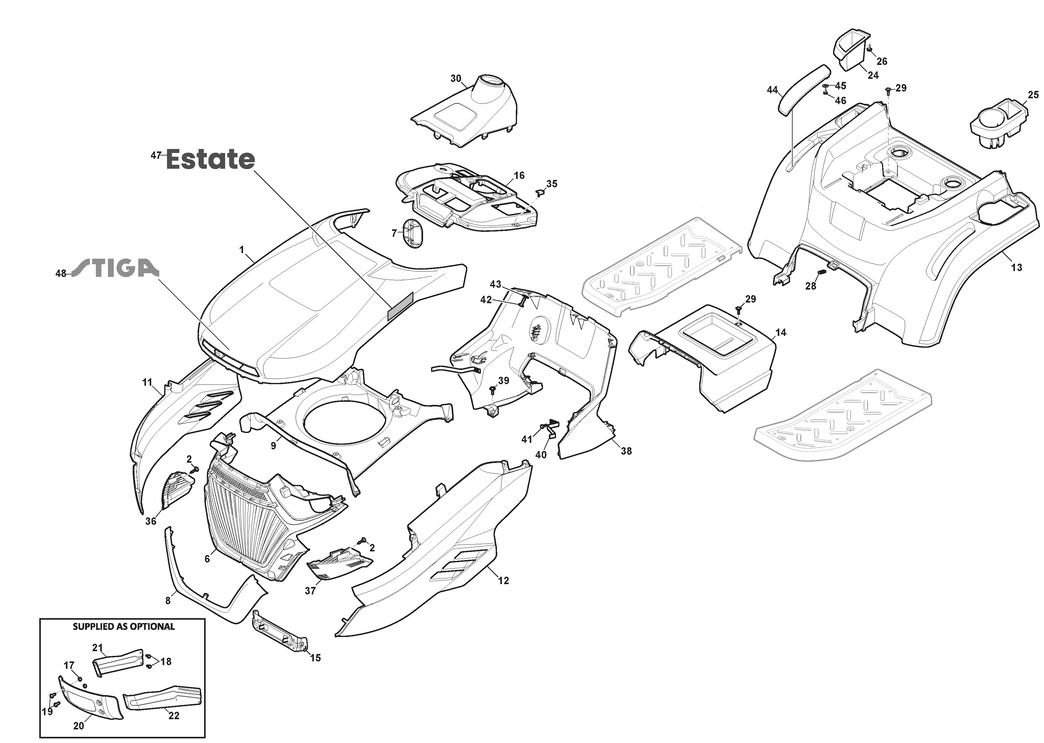 Estate 384e - Bodywork - From S/N 23DA3RON002449