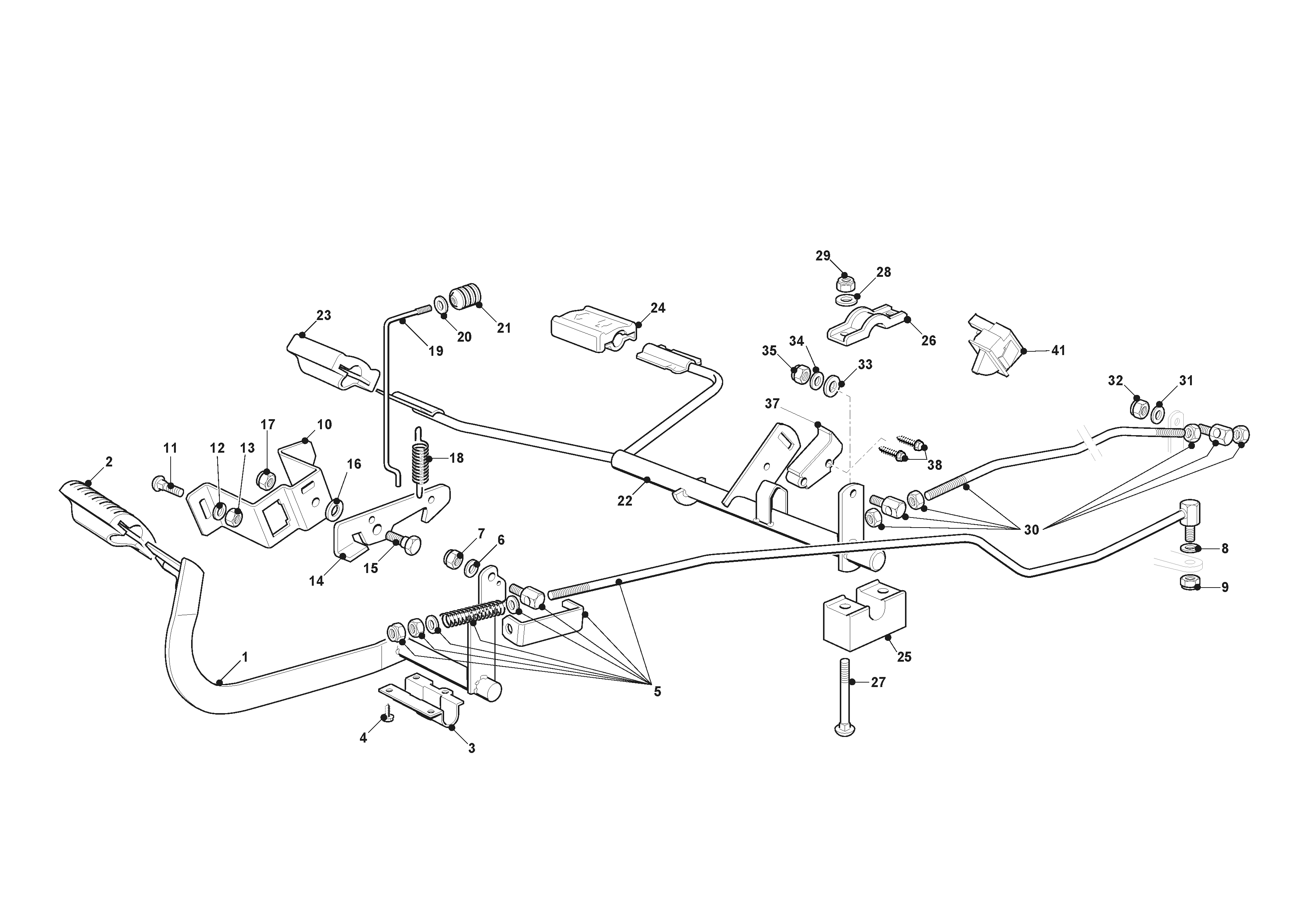 Estate 7102 W - Brake And Gearbox Controls - Tuff Torq