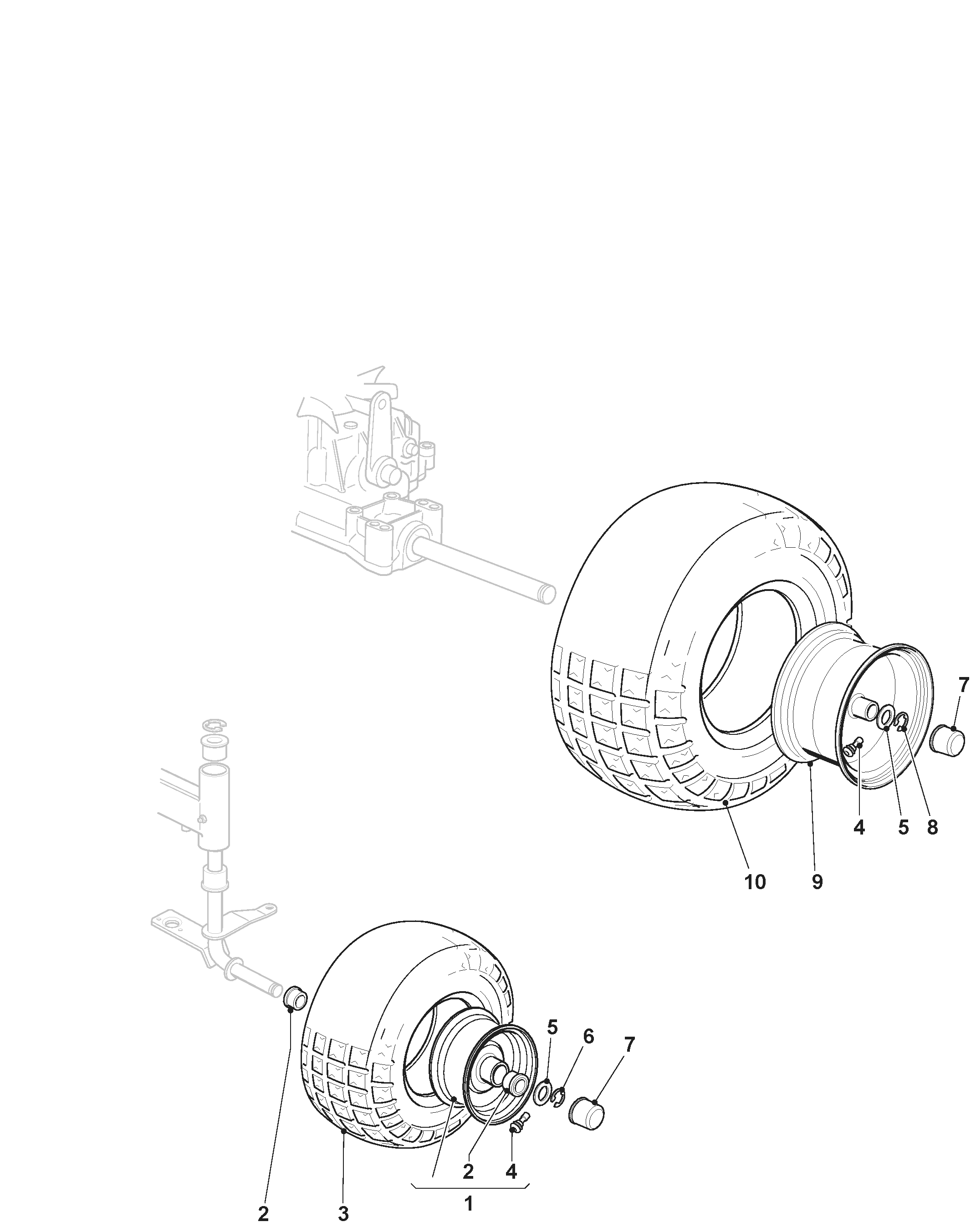 Stiga Estate 792 - Wheels