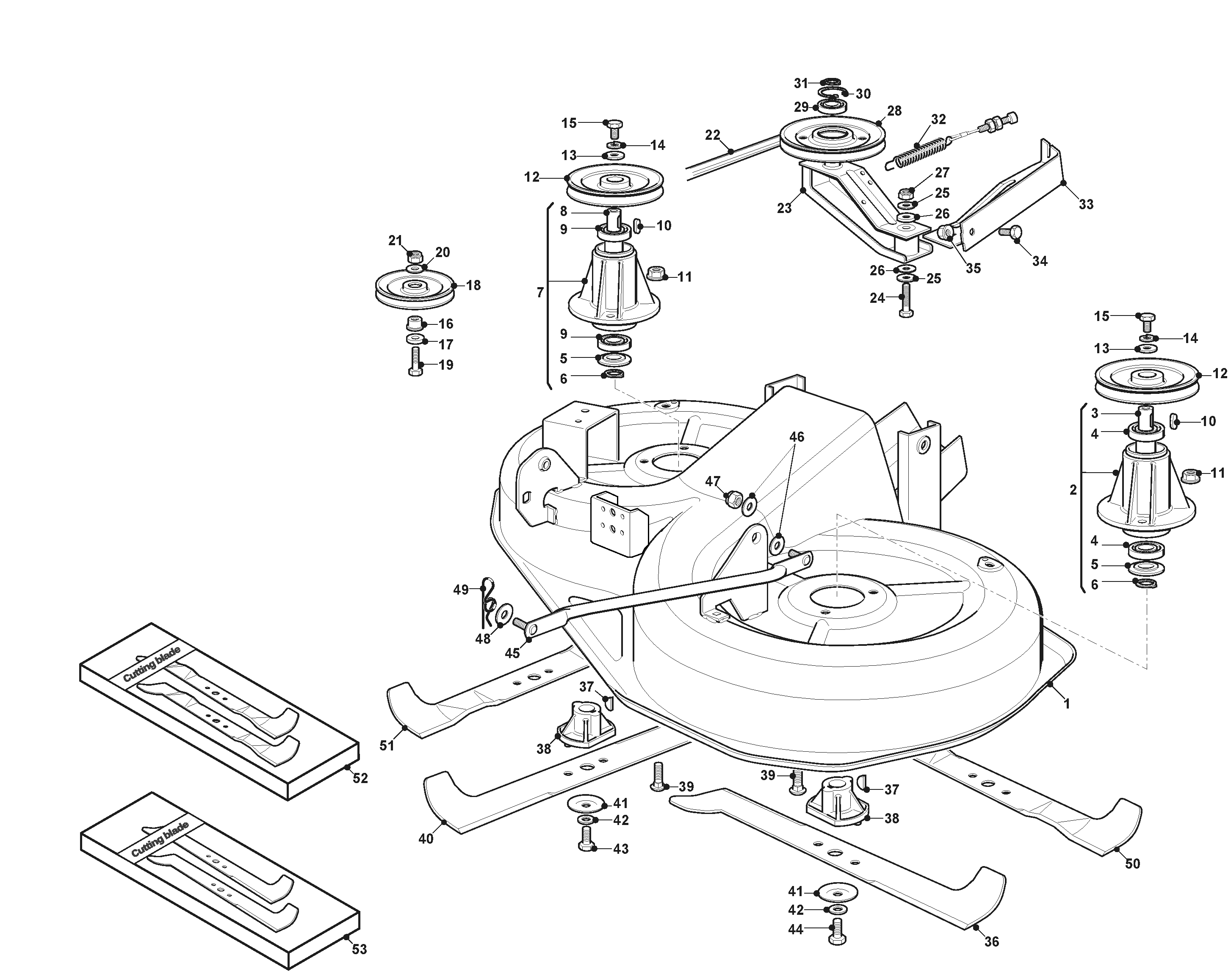 Stiga Estate 792 - Cutting Plate