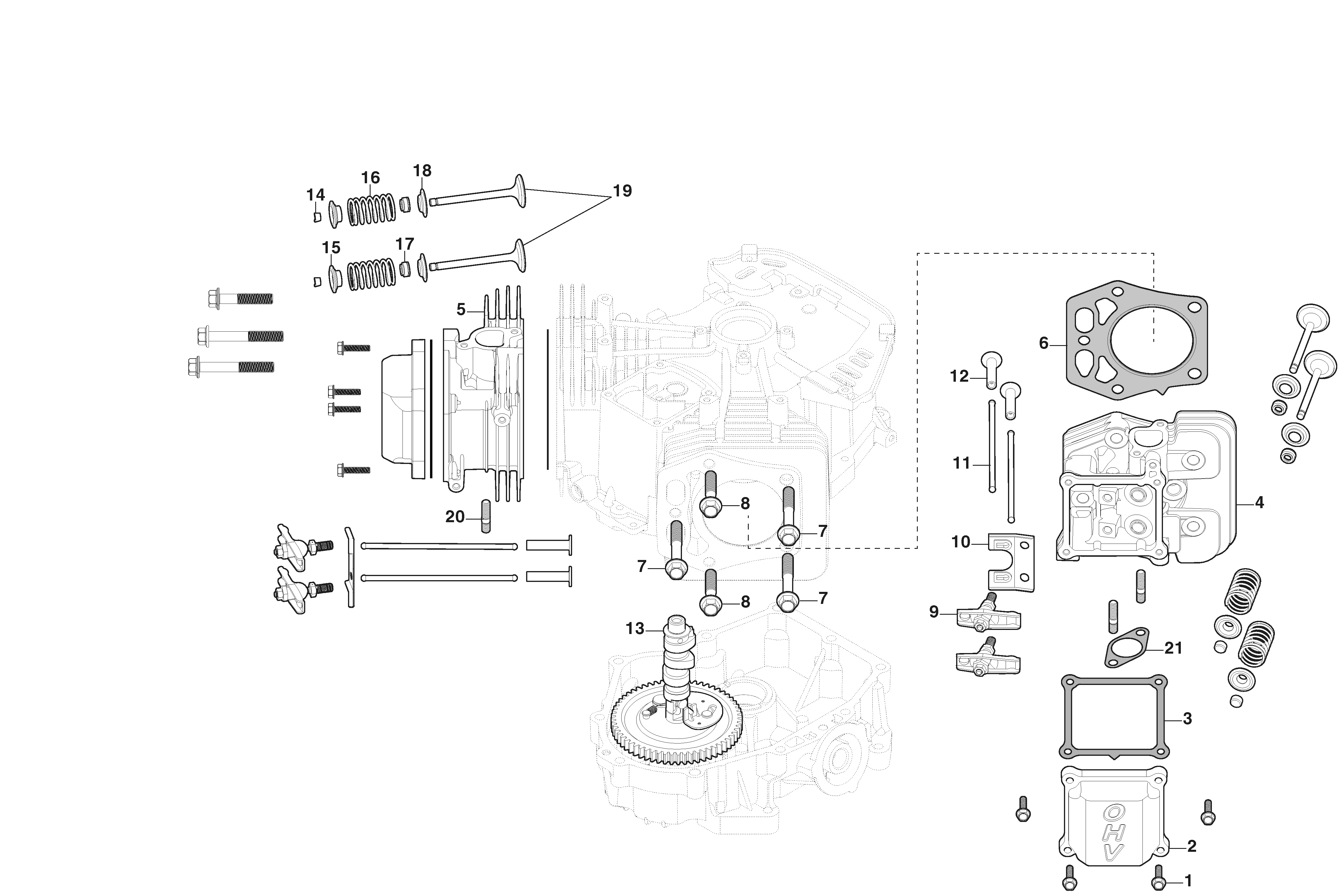 Stiga Estate 792 W - Cylinder Head