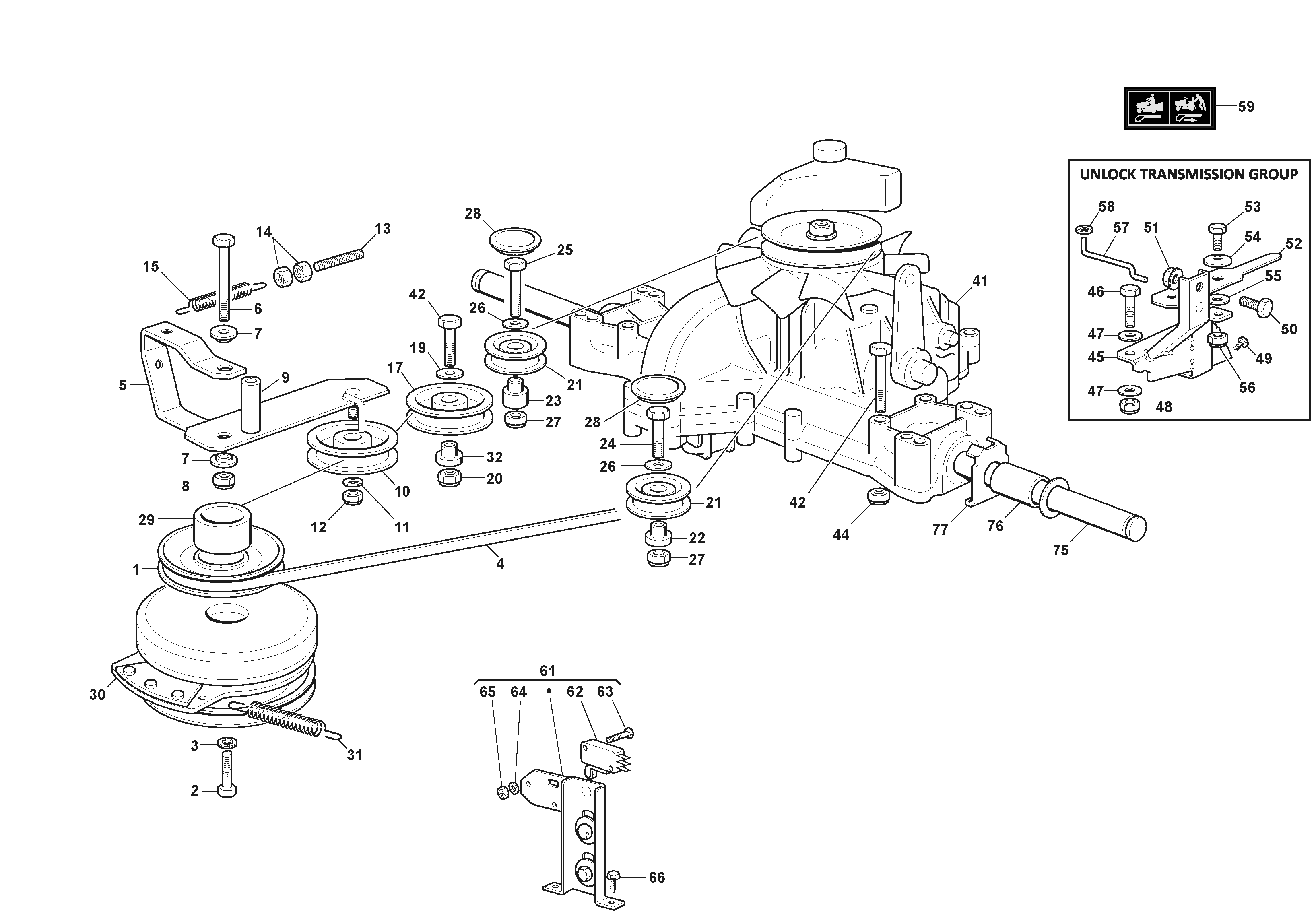 Stiga Estate 792 W - HYG Transmission with Ogura Electromagnetic