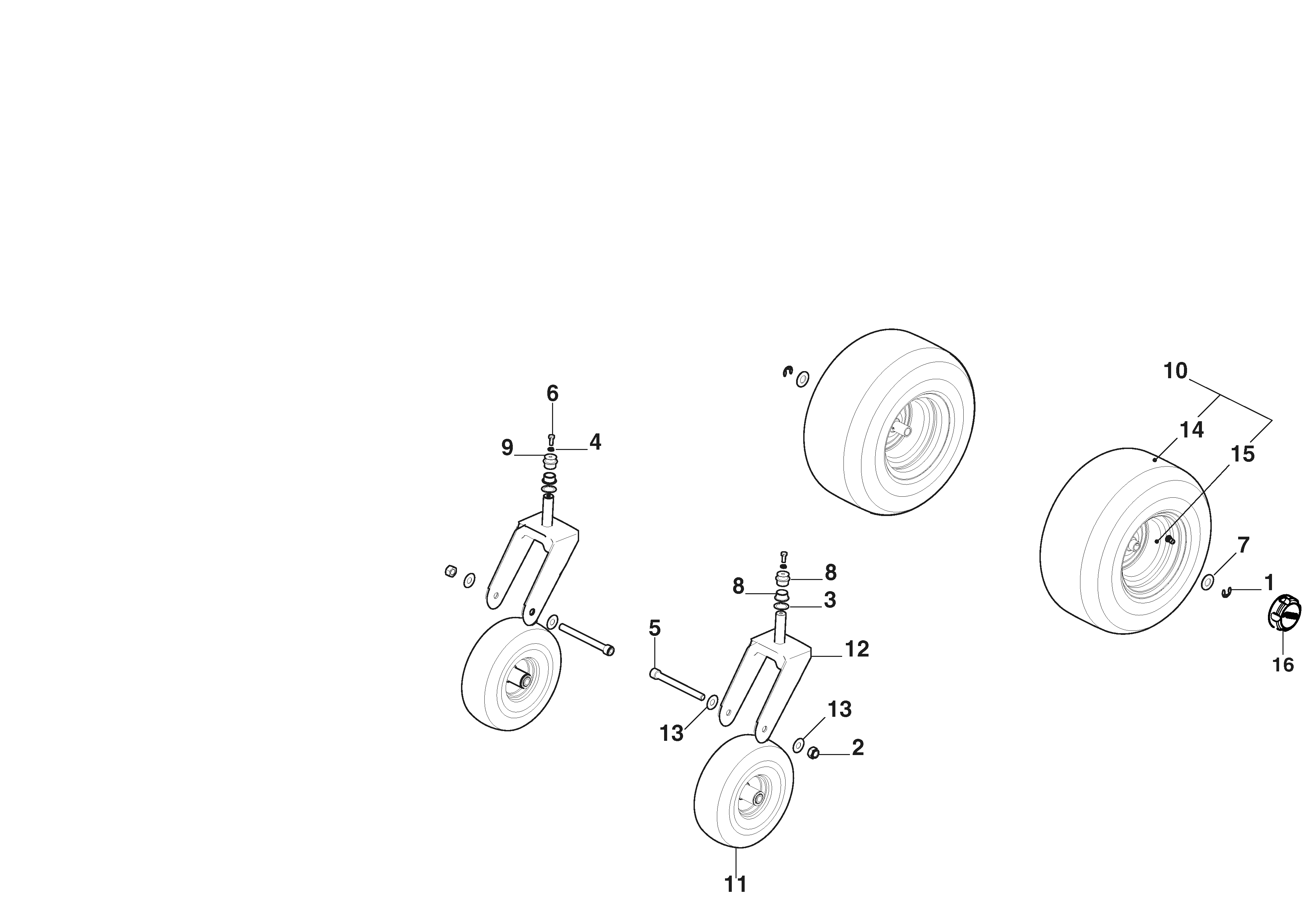 Stiga Gyro 500e - Wheels