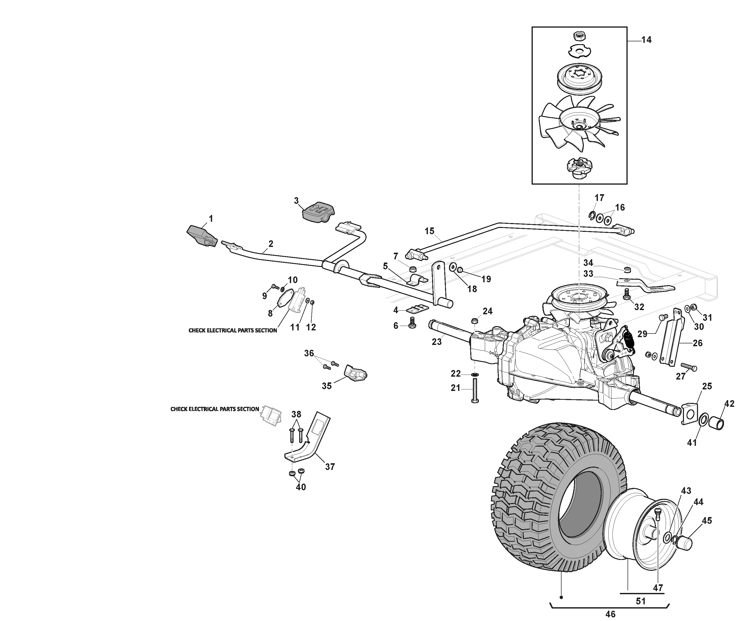 Tornado 398 - Hydrostatic Transmission - Hydrogear