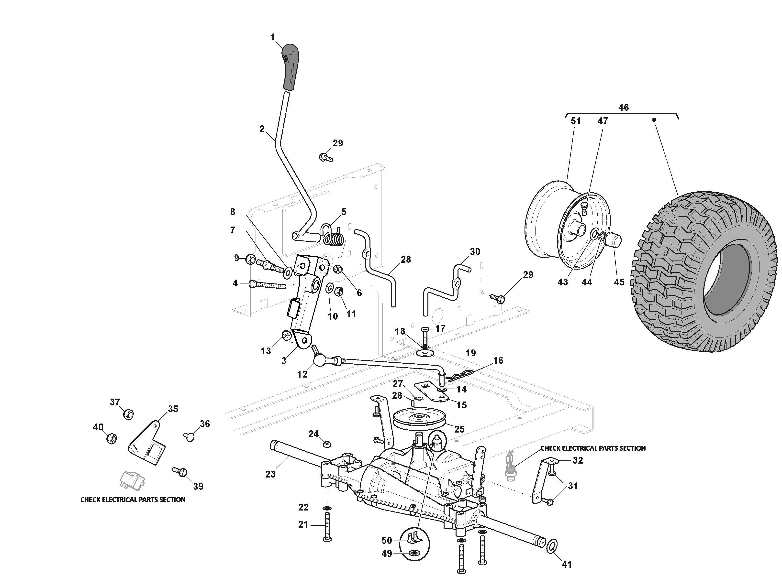 Tornado 398 M - Mechanical Transmission - Peerless