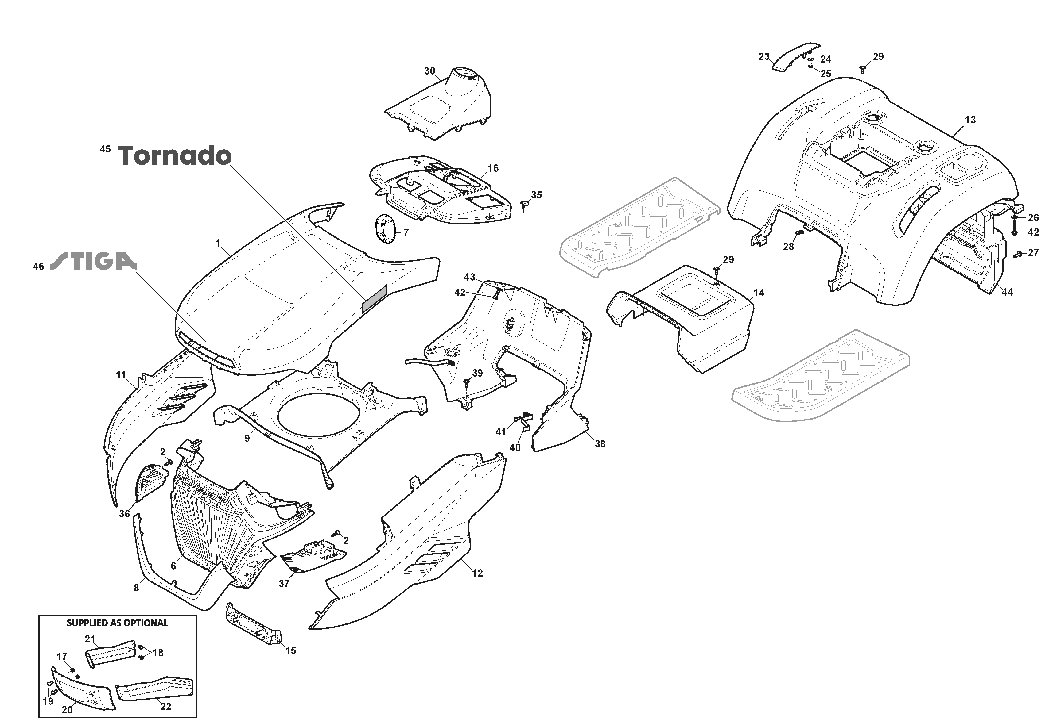 Tornado 398e - Bodywork - From S/N 23DA3RON002449