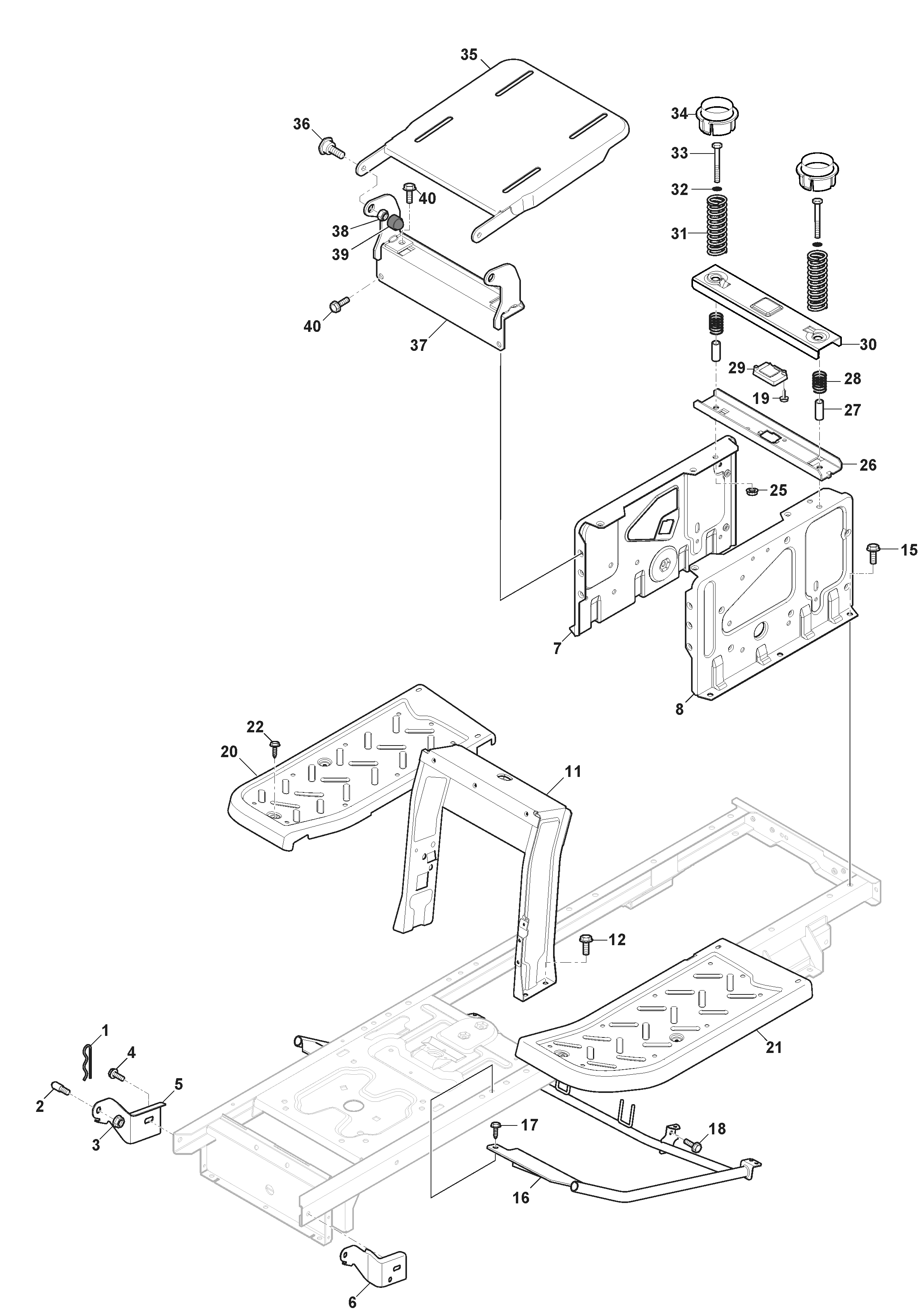 Tornado 5108 - Frame - ABS Aesthetic Parts - 2T1215481/ST1<br />