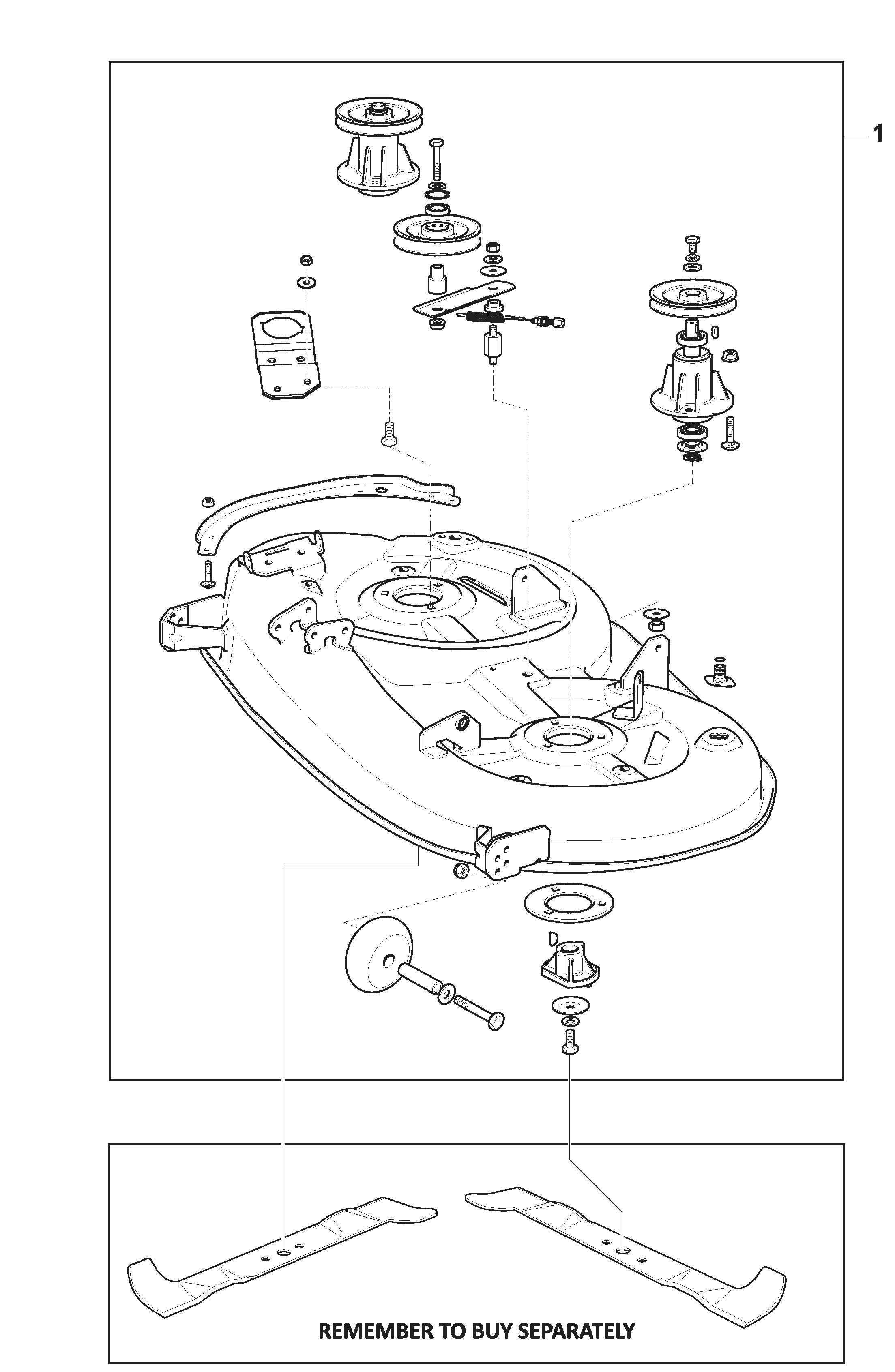 Tornado 5108 - Cutting Deck Assy - SD108