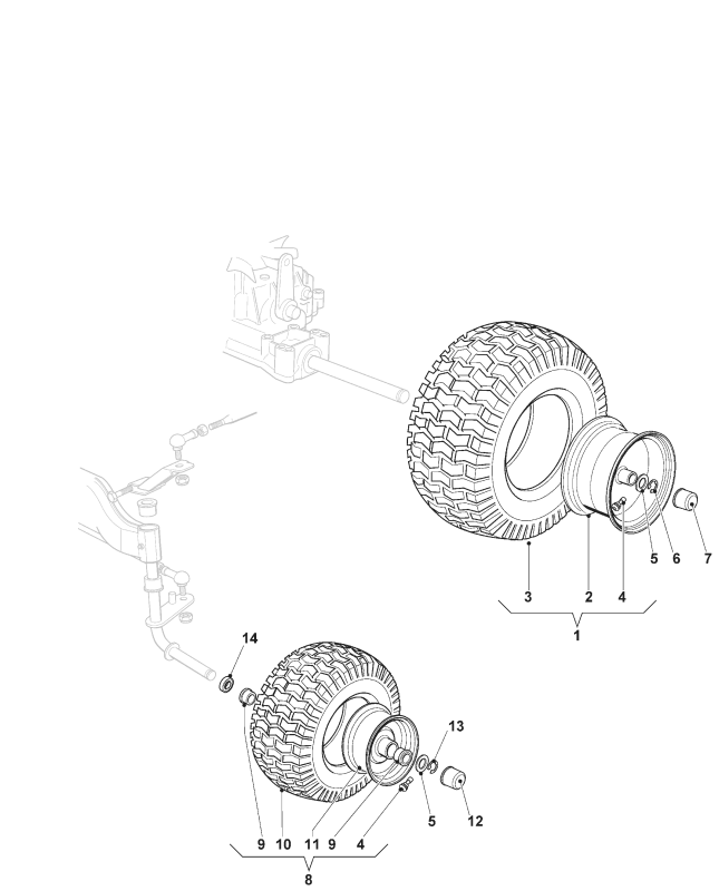 Stiga Tornado 7108 W - Wheels