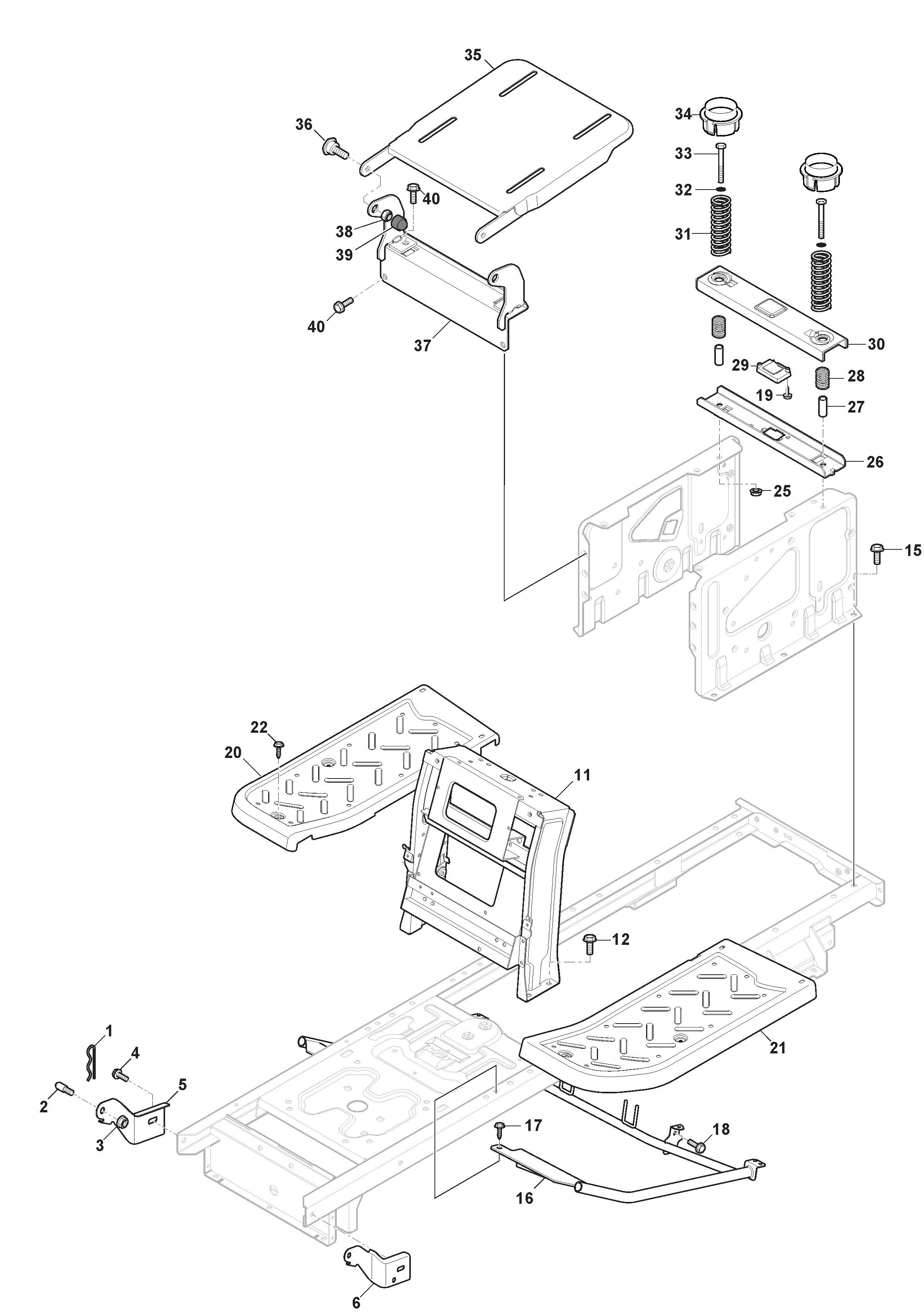 Tornado 7108e - Frame - ABS Aesthetic Parts - 2T1270481/ST2<br />