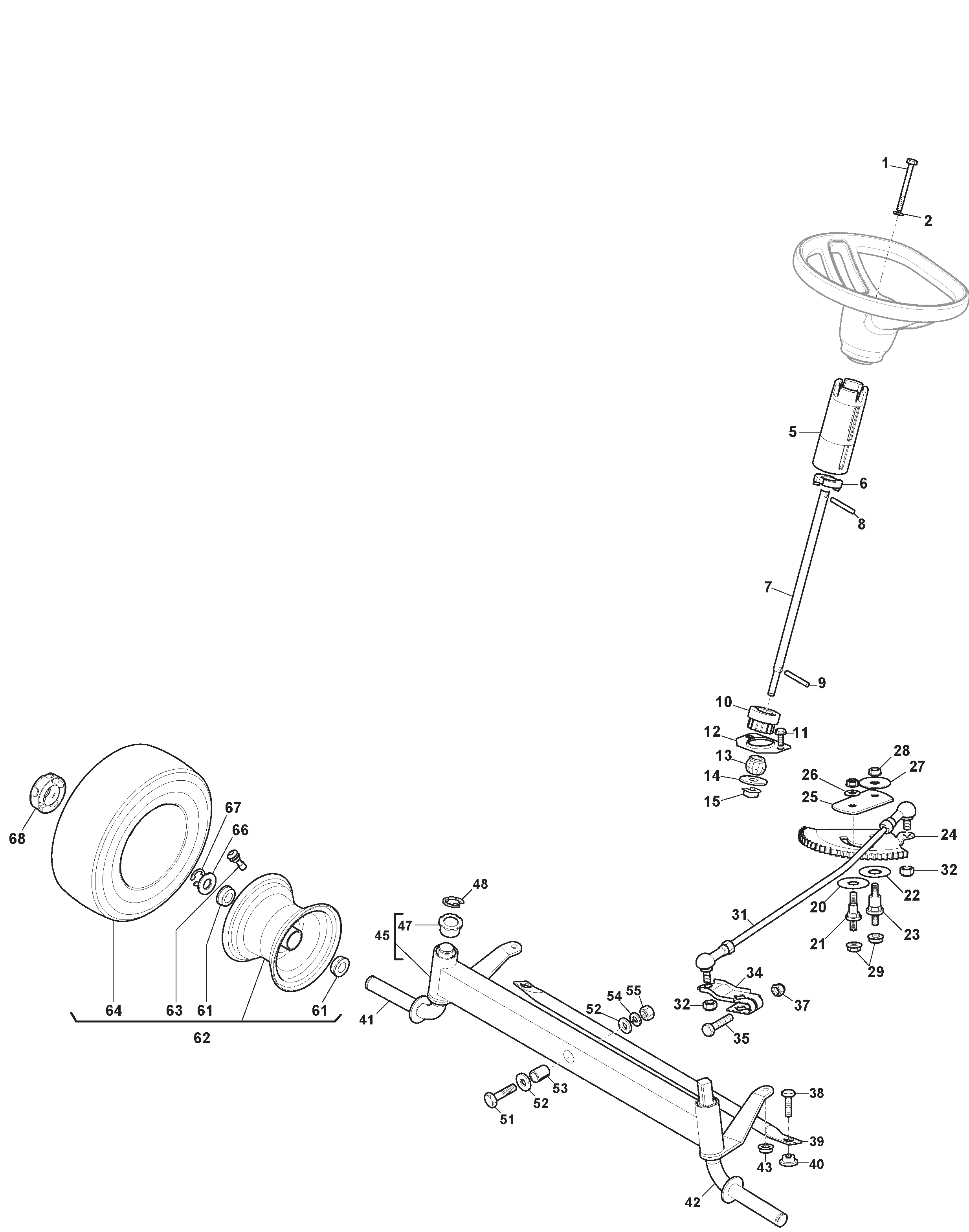 Tornado 7108e - Steering