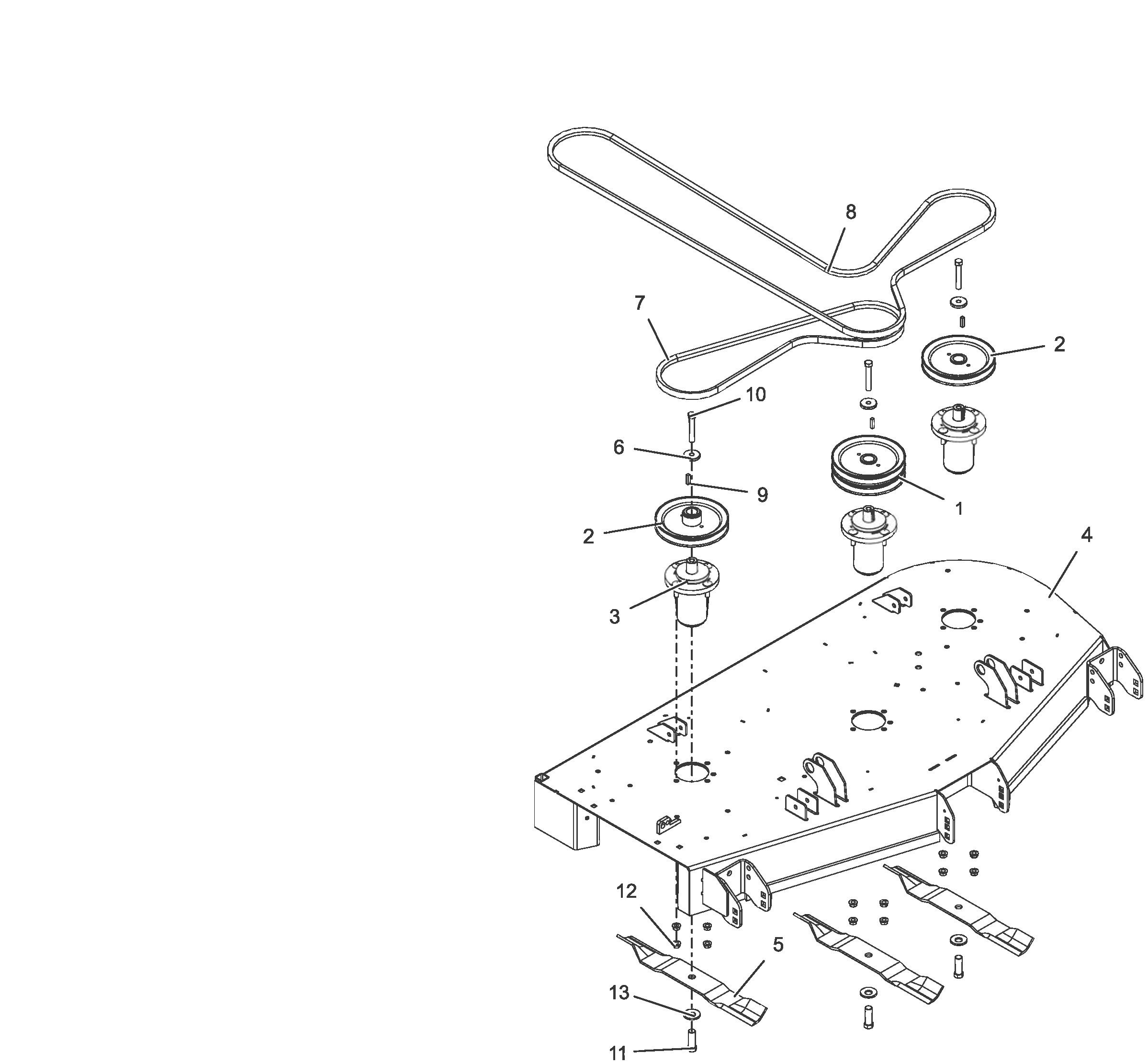 Stiga ZT 7132 T - Deck Belts, Blades and Spindles