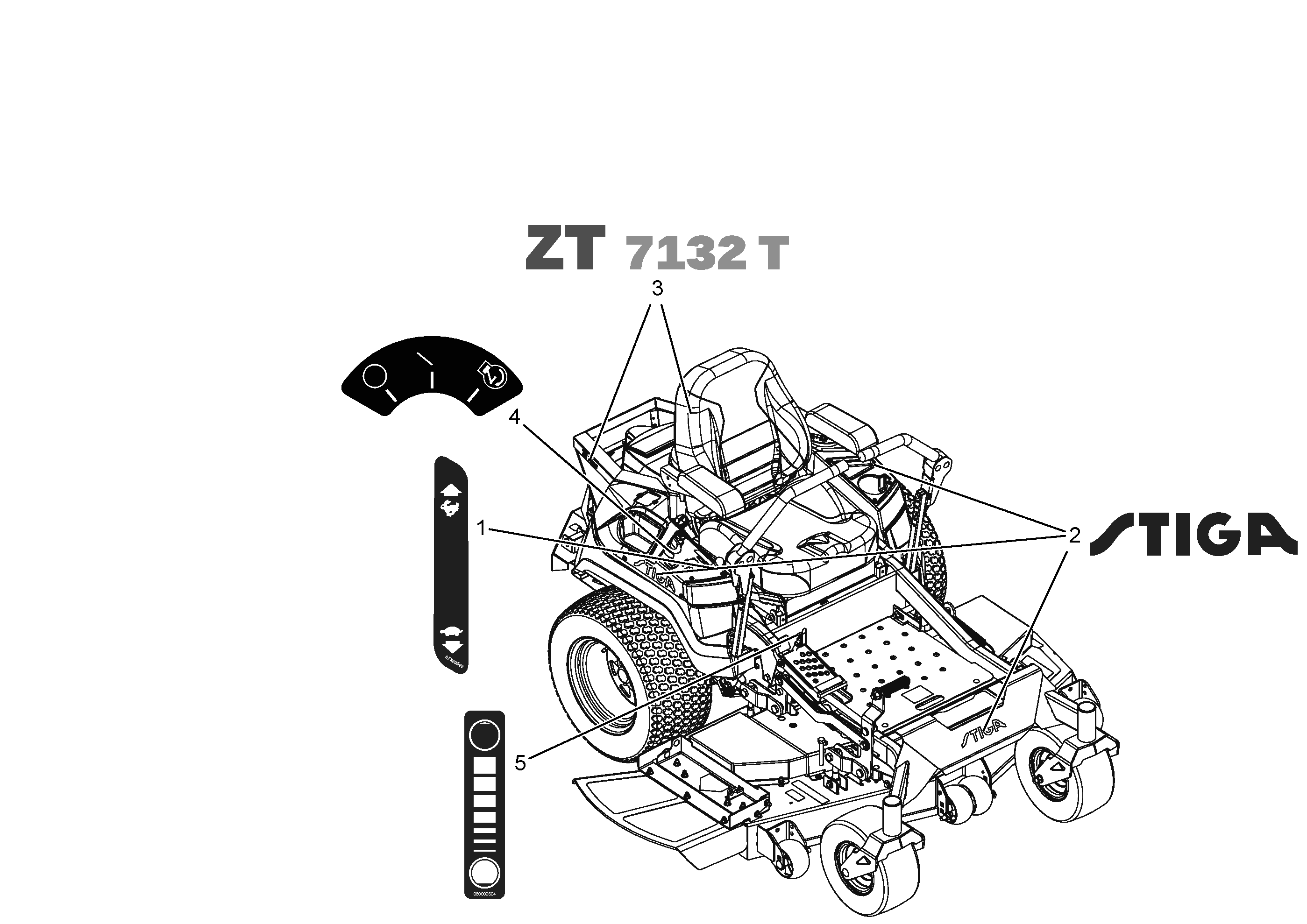 Stiga ZT 7132 T - Decals Style