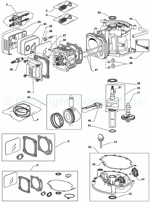 RM55 ES 196CC OHV/ SERIES 5500 RM65 (WBE0701ES), 2