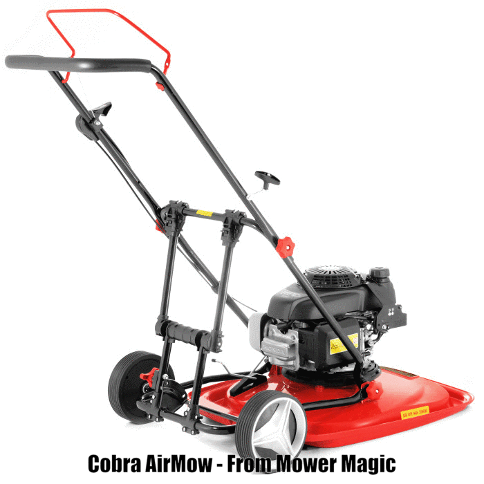 Cobra AirMow Petrol Hover Mower with Wheel Kit from Mower magic