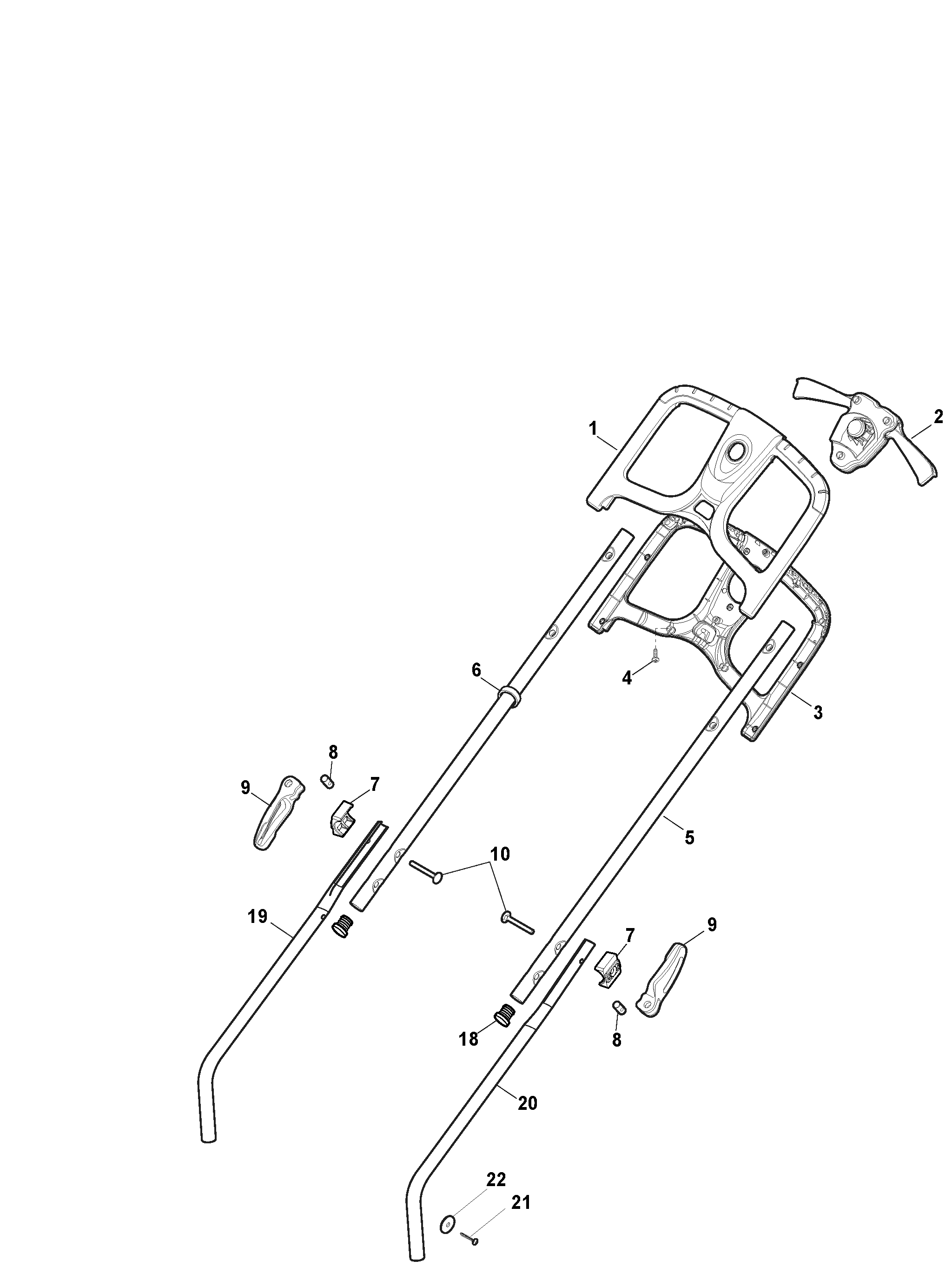 Stiga Combi 336e - Handle