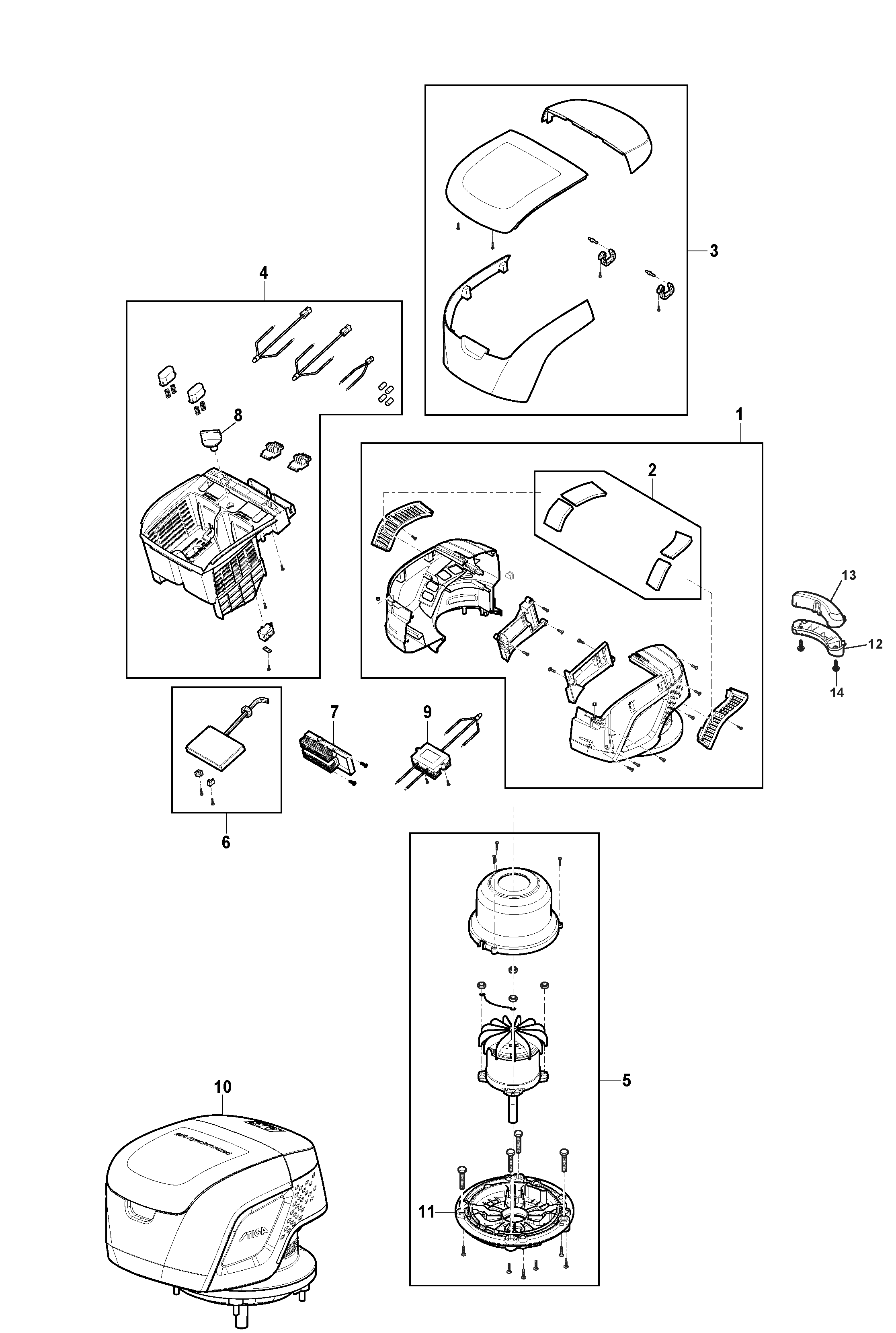 Stiga Combi 43 SQ DAE -  Electric Motor