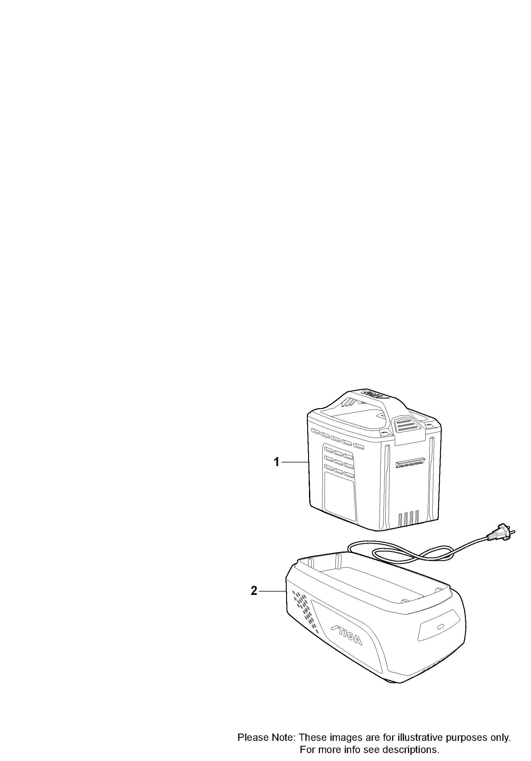 Stiga Combi 43 SQ DAE -  Battery
