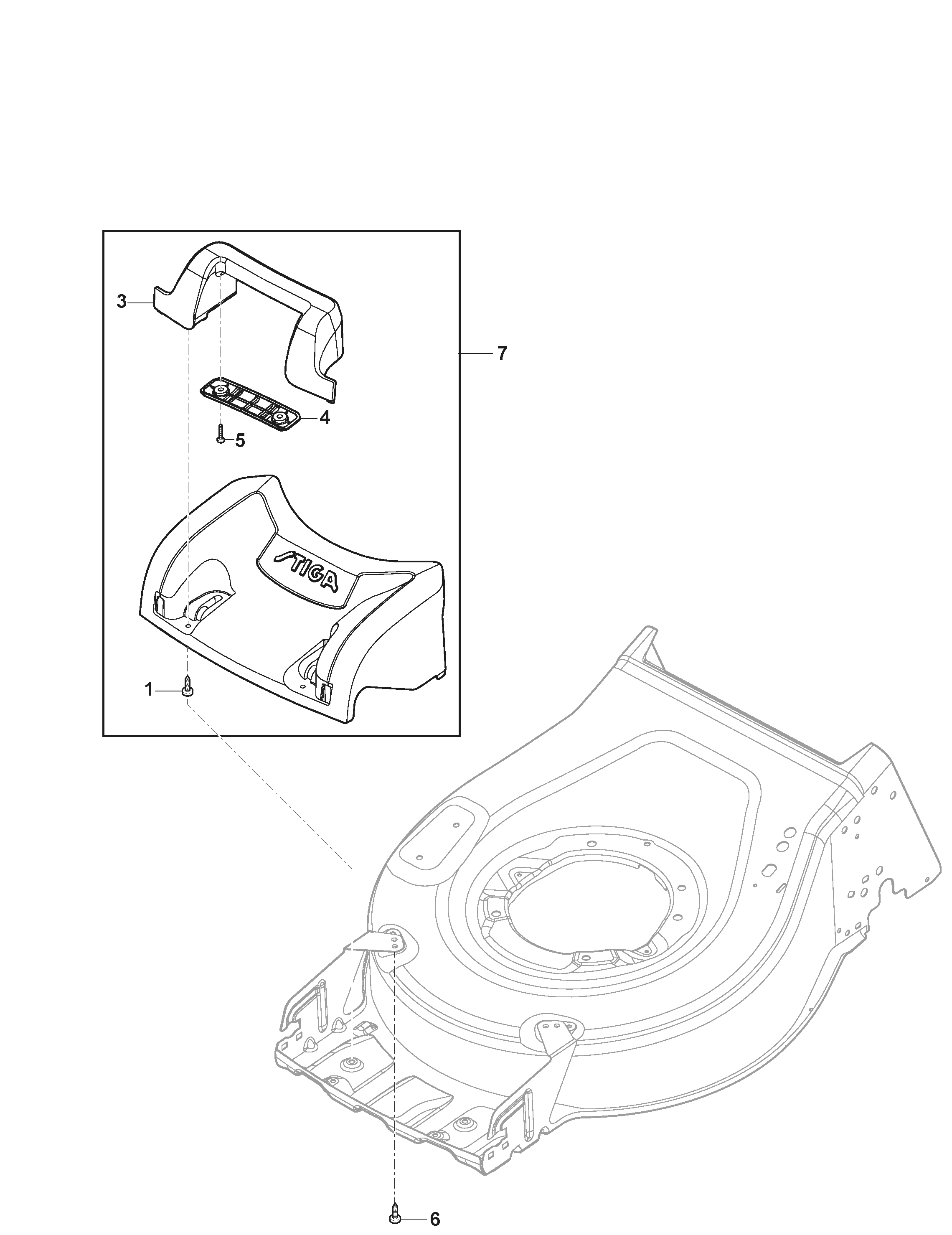 Stiga Combi 753 SQ AE - Mask Stiga Combi 753 SQ AE - Mask