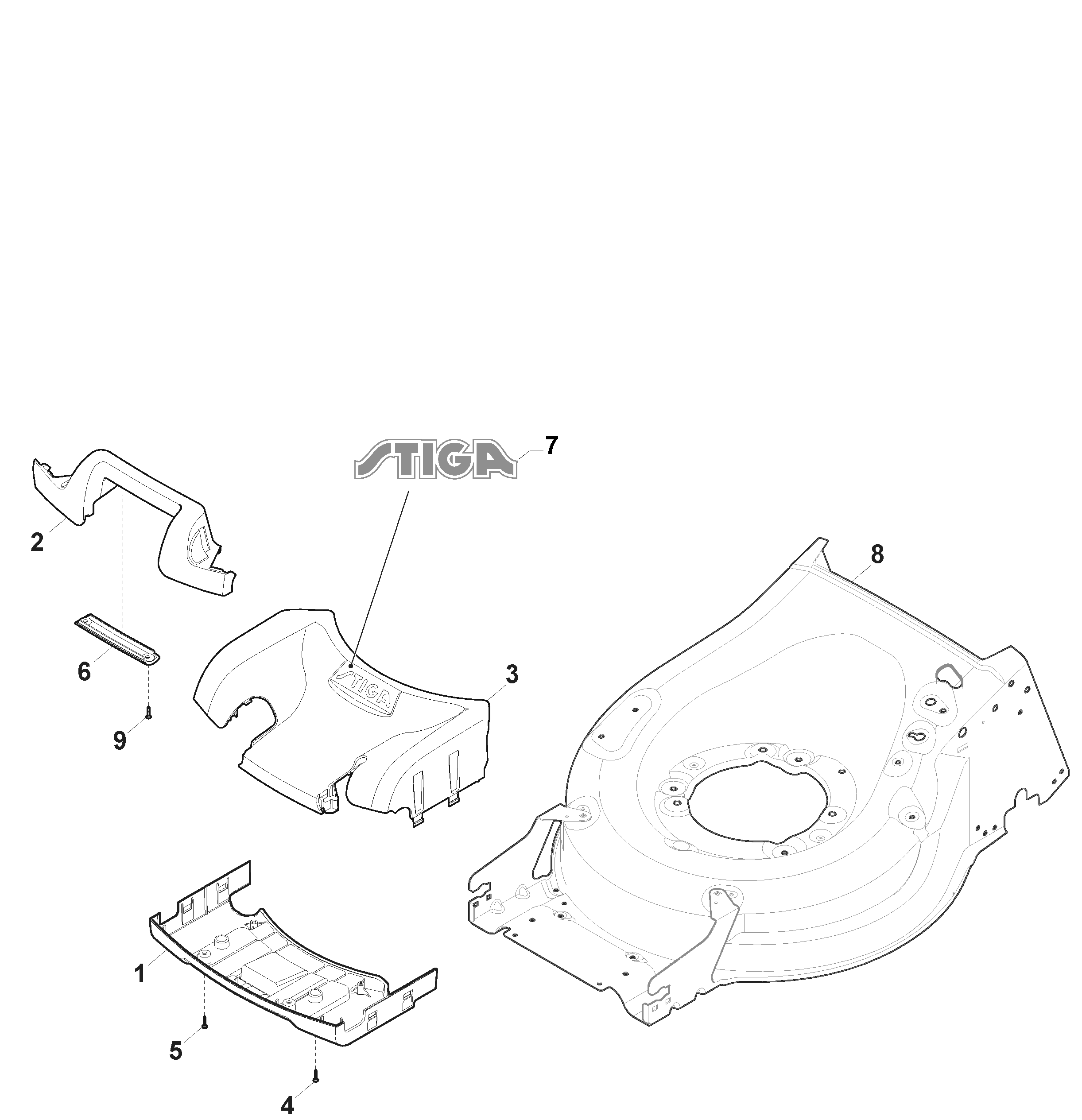 Stiga Combi 950 SQ AE - Mask Stiga Combi 950 SQ AE - Mask