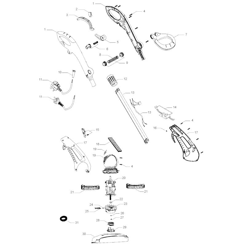 Flymo Contour 600HD 966952501 Spares